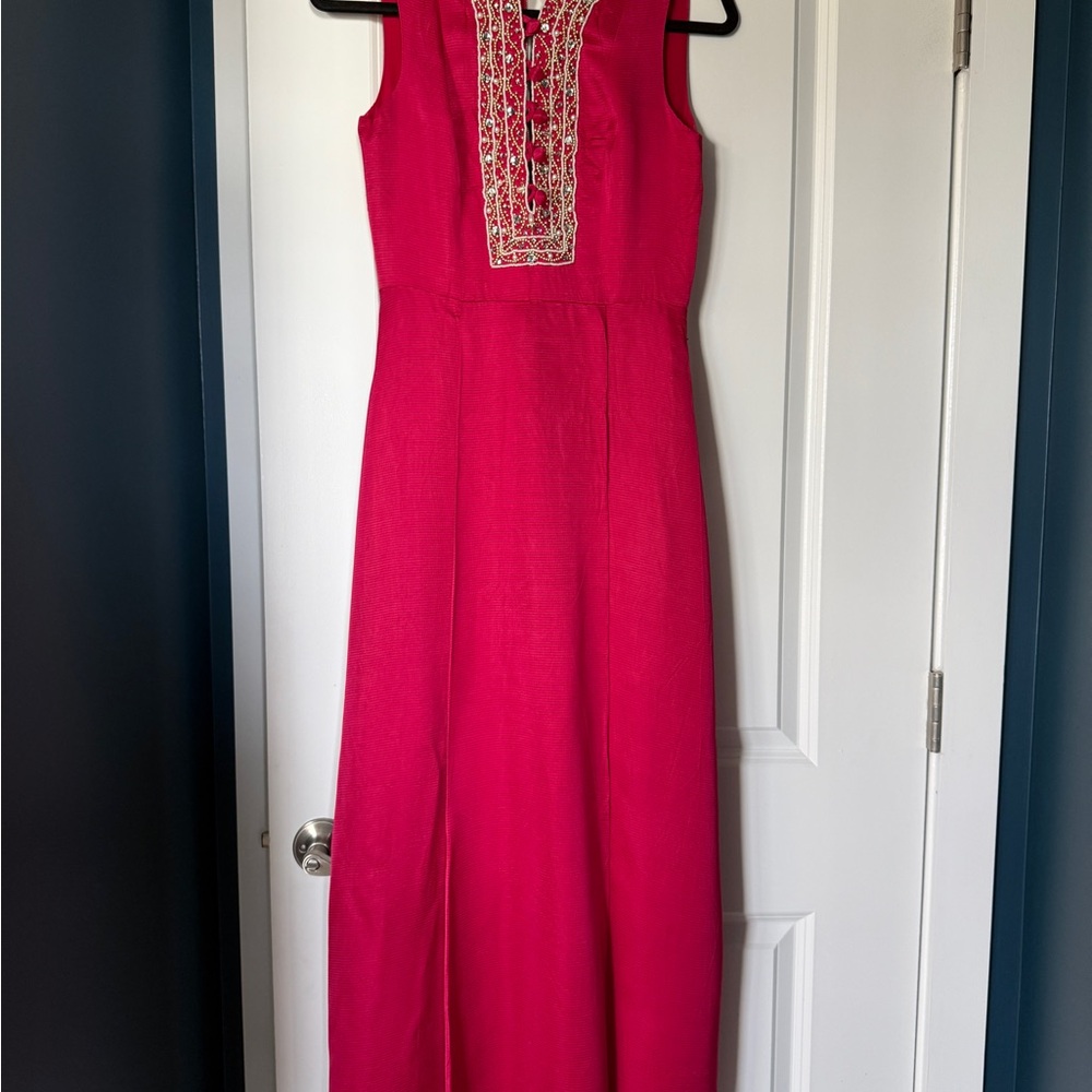 Vintage Joy Boutique of Singapore Elegant Pink Sleeveless Gown